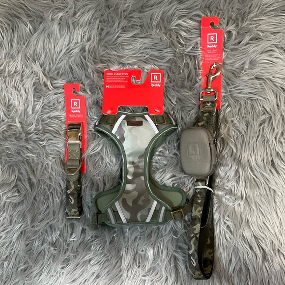 3 Piece Dog Walking Kit by Reddy. (MEDIUM) Camo.